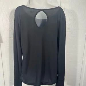 Be Inspired Studio Black Long Sleeve Top Size XL NWT thumbnail 5