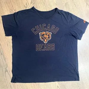Nike MLB Chicago Bears Vintage‎ Blue Short Sleeve Tee with Classic Crew Neck thumbnail 1