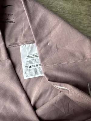 Nike One Women's Mid-Rise 7" Biker Shorts Heather Mauve thumbnail 5