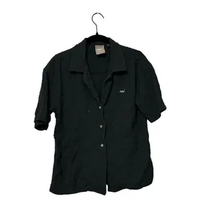 KITH 100% Cotton Dark Green Black Textured Button Up Shirt Size Medium thumbnail 2