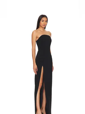 Amanda Uprichard x REVOLVE Wolfe Gown in Black Small thumbnail 6