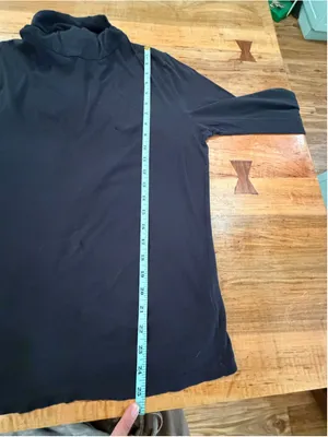 J.Crew Tissue Turtleneck Top Womens Size Large L Black Long Sleeve Cotton Knit thumbnail 10