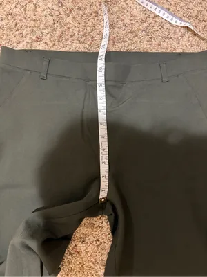 Quince Ultra-Stretch Ponte Straight Leg Pants Olive Green Size Large thumbnail 15