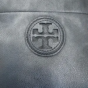 Tory Burch Black Leather convertible crossbody Chain Tote thumbnail 6