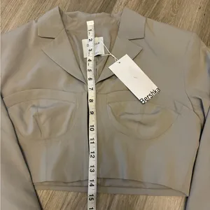 NWT berksha cropped blazer Black thumbnail 6