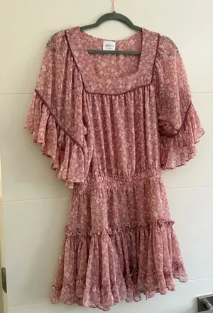 MISA Los Angeles Pink Floral Mini Dress thumbnail 1