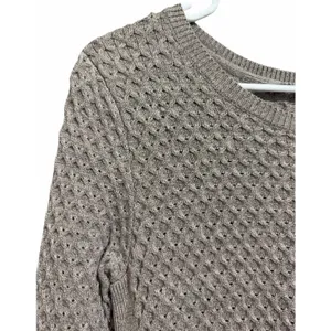 Athleta Honeycomb Tunic Sweater‎ Wool Blend Beige Women's Size Small thumbnail 7