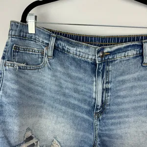 Aerie Daydream Denim Shorts Sz XL Distressed Light Wash Stretch Jean Short thumbnail 8