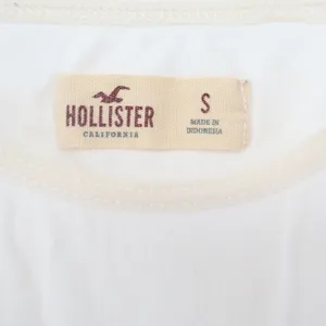 Hollister Womens Cream Cotton Blend Adjustable Strap Camisole Tank Top Small thumbnail 2