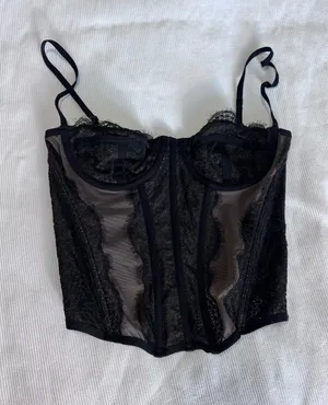Black Urban Outfitters Corset Top thumbnail 1