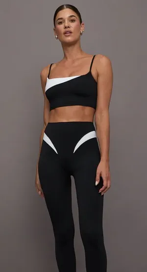 Carbon38 Spliced Colorblock Bra thumbnail 1