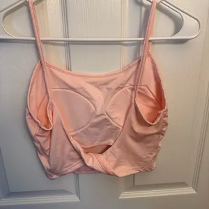 SHEIN Light Pink Built-In Bra Cropped Cami Tank Top thumbnail 2