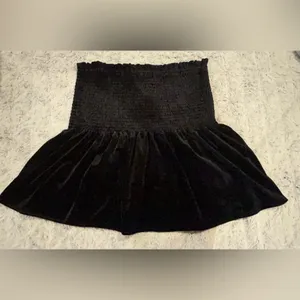 Zara Velvet Black Skirt Size Size L thumbnail 7