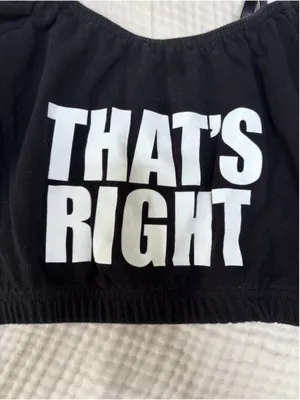 Women's Costume Gallery Black Crop Top Dance Costume "That's Right" M thumbnail 10