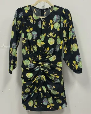 Kobi Halperin Floral Bodycon‎ Ruched Mini Dress Keyhole thumbnail 1