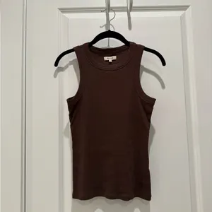 Madewell Brown Tank Top thumbnail 4