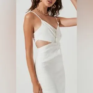 Astr Didion Cutout Sleeveless Linen‎ Blend Dress size large thumbnail 2