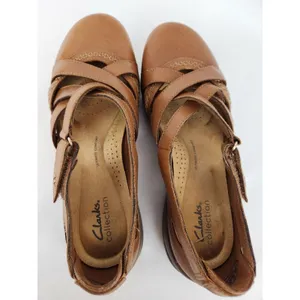 Clarks Sandals Roseville‎ Step Women's Size 8.5 Mary Jane Strappy Brown Shoes thumbnail 7