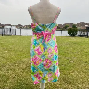 Vintage Lilly Pulitzer Spaghetti Strap Multicolor Dress thumbnail 7
