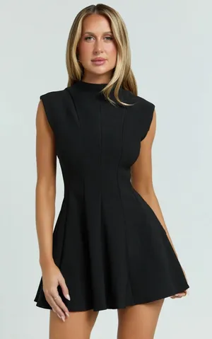 Showpo Black Mini Dress thumbnail 1