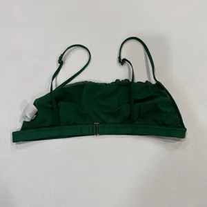 Aerie Real Good Green Lace Bralette Size M Medium Adjustable Straps thumbnail 2