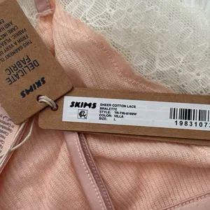 Skims Sheer Rib Lace Triangle Bralette Villa Size Large thumbnail 8