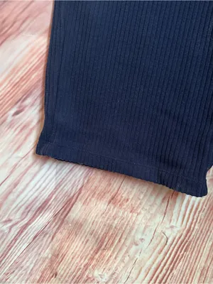 Halara Navy Blue Corduroy Overalls Jumpsuit Size XS NWT thumbnail 8
