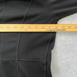 Lululemon Athletica Stay on‎ Course Black Zip Up Jacket Long Sleeves Thumbholes thumbnail 8