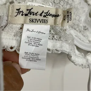 For Love and Lemons Strappy Vega Underwire Bra In White Size XS thumbnail 8