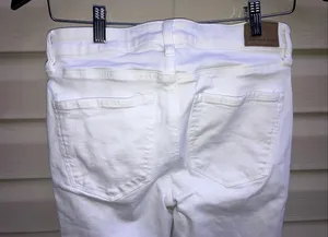 Short white American Eagle high rise jeggings thumbnail 5