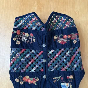 VTG Casey & Max Waistcoat Vest Womens Small Navy Fall Cardigan Style‎ India thumbnail 7