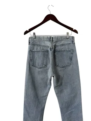 AGOLDE Cherie Straight High Rise Raw Hem Cotton Jeans thumbnail 5