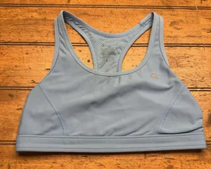 CHAMPION Women's Light Blue Racerback Sports Bra - Size‎ M thumbnail 1