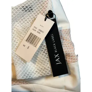 Jax Black Label Dress Women 6‎ Ivory Mesh Overlay Sheath Bodycon Formal NWT thumbnail 7