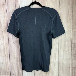Nike Women's Charcoal Dri-FIT Running Tee thumbnail 5