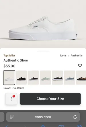 Vans white sneakers thumbnail 2