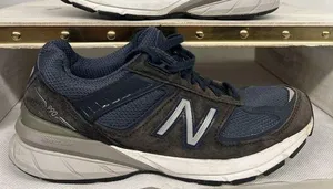 💥 New Balance 990v5 Navy Blue Running shoes 2A WIDTH W990NV5 women 7.5 men 6 thumbnail 1