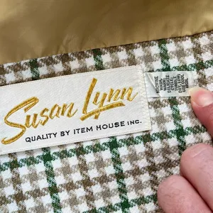 Susan Lynn Vintage Houndstooth Plaid Peacoat Jacket thumbnail 7
