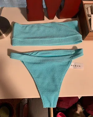 PacSun Blue Scrunch Bikini thumbnail 3