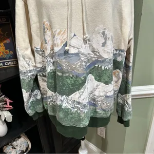 Modish Rebel Mont Blanc Mountain Hooded Sweatshirt – Size Small thumbnail 3