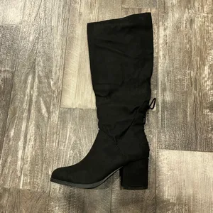 Lee JOURNEE Collection Leeds Black Knee High Boots Size 9 thumbnail 12