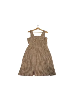 Francesca’s Tweed Mini Dress Womens M Square Neck Preppy Old Money Academia thumbnail 4