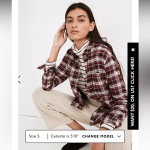 Madewell‎ Flannel Sunday Shirt in Mahaska Plaid thumbnail 2