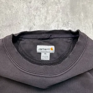 Vintage Carhartt Crewneck Sweatshirt Dark Grey thumbnail 3
