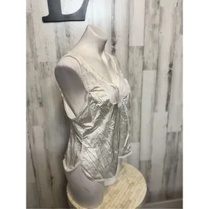 White silk tank top White Size L thumbnail 3