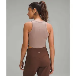 ✨Lululemon Hold Tight Cropped Tank Twilight Rose Sz Medium Top✨ thumbnail 5