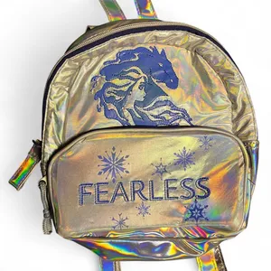 Disney Frozen II Holographic Fearless Elsa Nokk Iridescent Mini Backpack Bookbag thumbnail 1