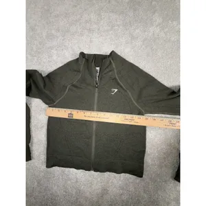 gymshark vital seamless warm jacket Medium Green thumbnail 6