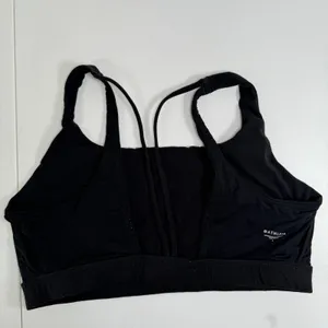 Athleta L Sports Bra Exhale A-C Black Low Impact Support Soft Yoga Active 486376 thumbnail 7