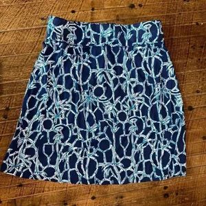 Lilly Pulitzer Brenna knit High Tide print A-line S skirt thumbnail 4
